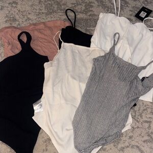 Women's Assorted Color bodysuits bundle